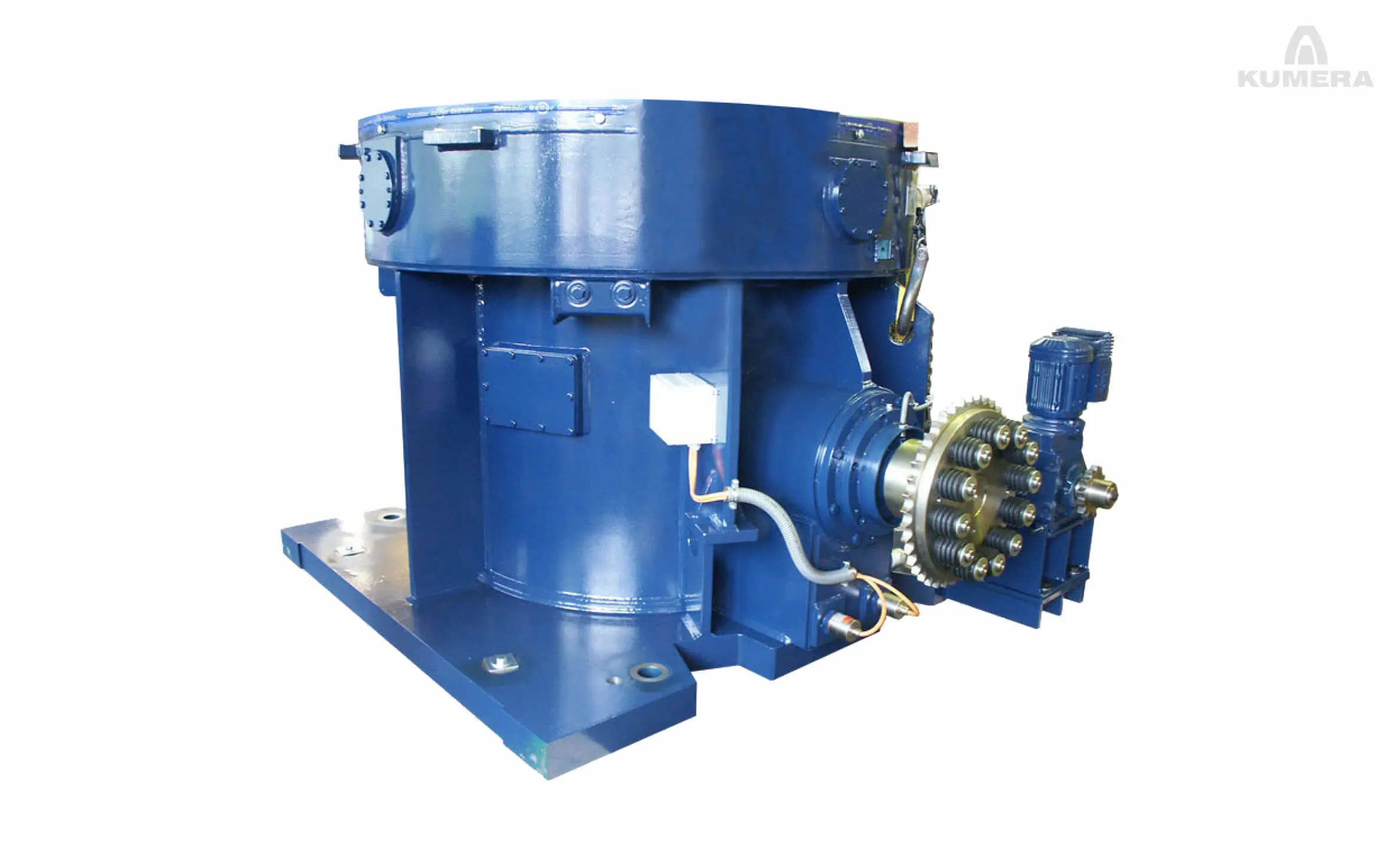 Kumera Custom Built Heavy-Duty Gearboxes for Cement Industry. Kumera Vertical & Horizontal Mill Drives, Girth Gear Drives, Belt Gearboxes, Conveyor Gearboxes, Drive Pinions
