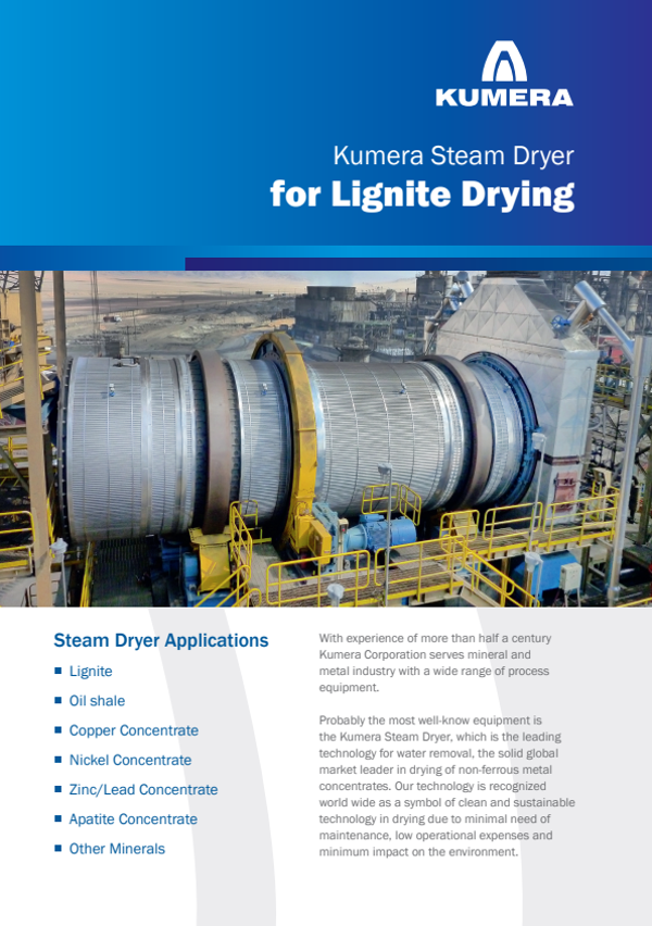 Kumera Steam Dryer for Lignite Drying (English) – PDF preview