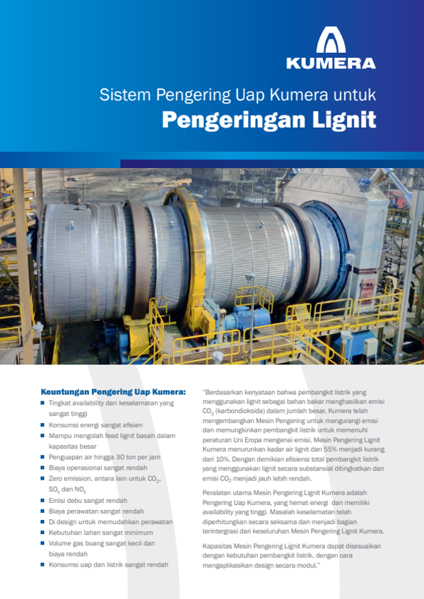Kumera Steam Dryer for Lignite Drying (Indonesian) – PDF preview